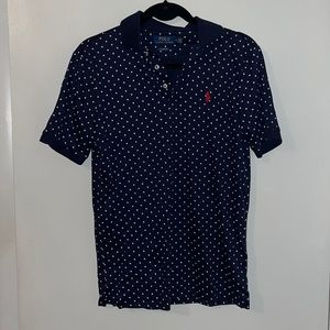 Men’s polo polka dot shirt